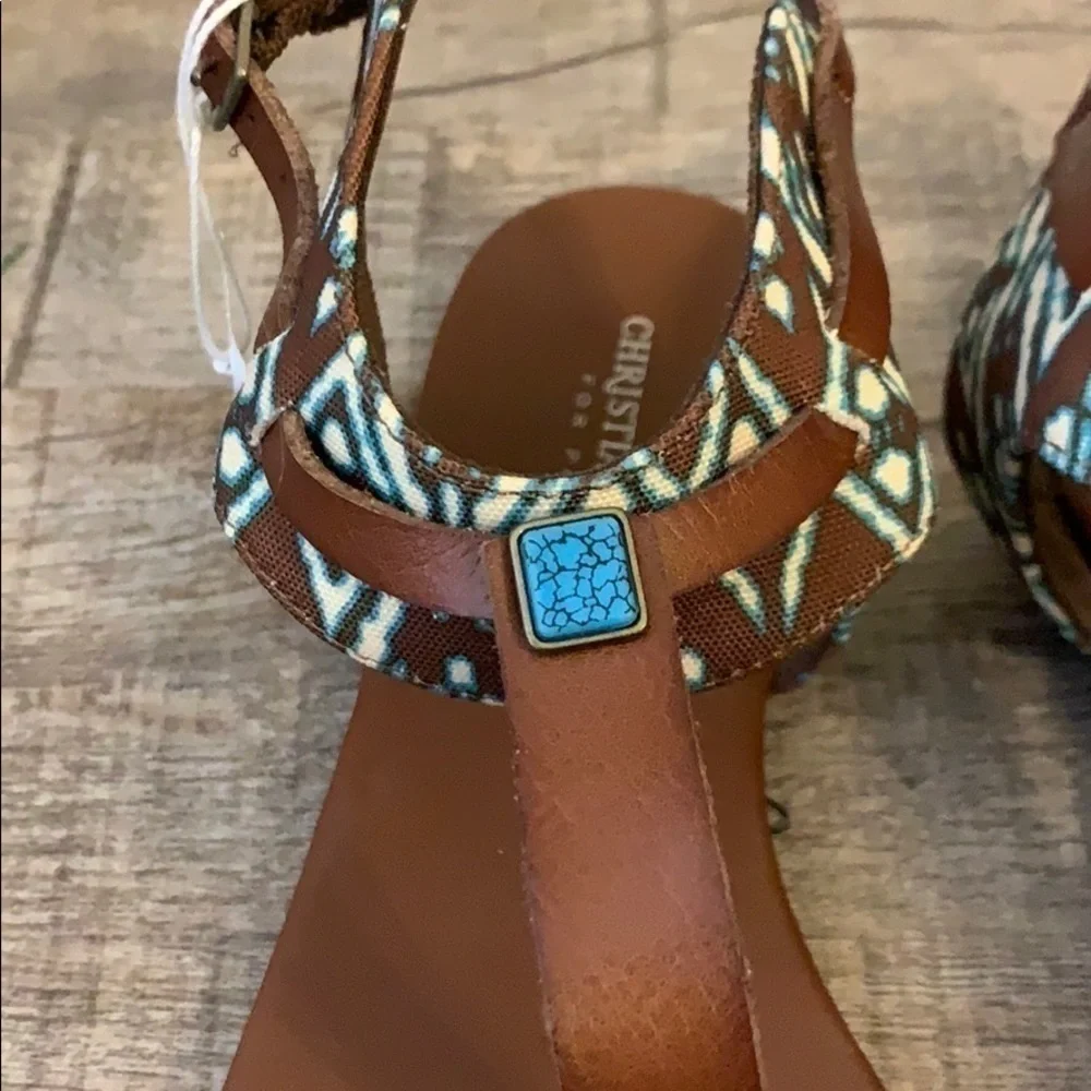 NWT Christian Soriano Aztec women’s sandals size‎ 7 spring summer